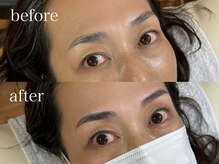 エイチビーケイヘアーデザイン アイ ネイル(HbK hair design eye nail)/パリジェンヌ+HbKアイブロウ