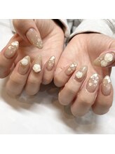 モアナ 光明池店(MOANA)/水光マグネットネイル/バラ