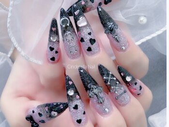 【スカルプ長さだしネイル】