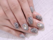 ラルネイル 大宮(Lull. nail)/＊グレー＊カジュアルツイード＊