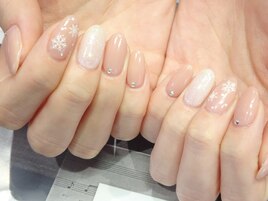 雪の結晶ネイル