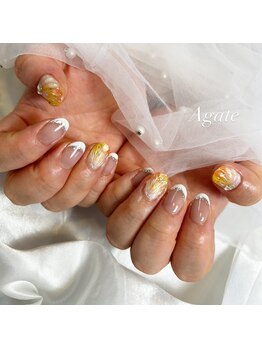 アゲート(Agate)/人魚の鱗ネイル