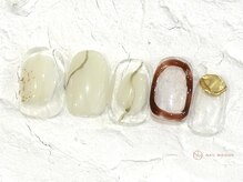 ネイルメゾン 池袋店(NAIL MAISON)/ホワイトもやもや￥5800