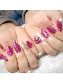 ネイルアンドビューティーサロン クリア(CLEAR)/大人気パールビジューネイル♪