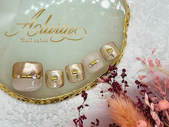 アルーラ 武蔵小杉(Alura)/フット　バイカラーミラーネイル