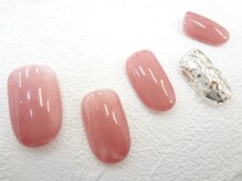 ネイルサロン クイール 小山店(NAIL SALON QUILL)/ワンカラー×ラメホロ