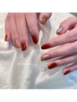 リッシュ ドゥ(RICHE deux)/秋のニュアンスネイル