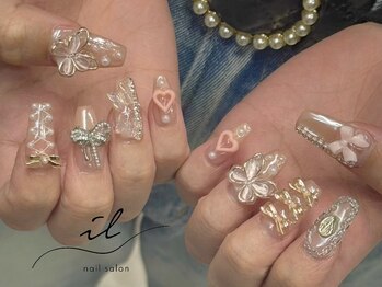 イル 神戸店/オーロラ×バレリーナネイル