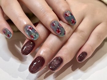 ガレリア エレガンテ 栄店(GALLARIA Elegante)/ニュアンスお花とフラッシュ