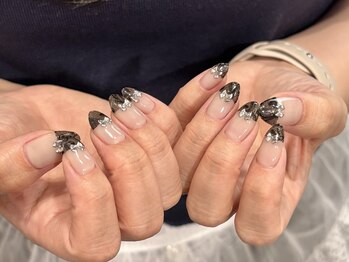 #フレンチネイル#レースネイル