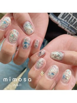 ミモザ(mimosa)/押し花バブル