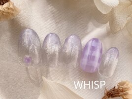 ラベンダーチェック/シンプルB