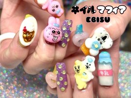 ゴテゴテキャラネイル