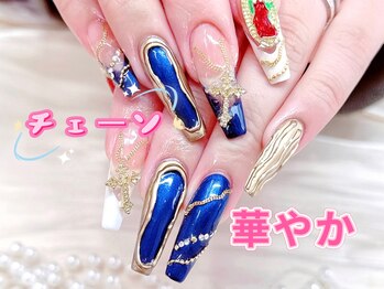 クイーンズネイルサロン(Queen's nail salon)/華やかネイル