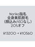 【Noriko指名20%オフ】全身脱毛（顔込み、VIOなし）¥13200→¥10560