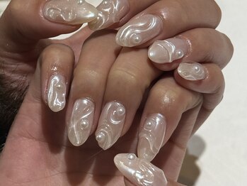 ナナリスボン 福岡(NANA LISBON)/うねうねパールネイル