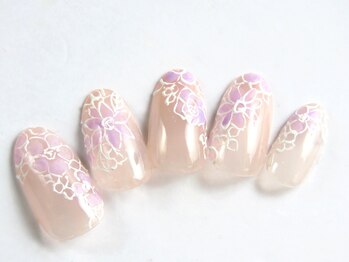 トータルビューティーアンドアズフローラ(Total Beauty & a`s Flora)/総レースネイル♪