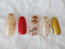 ネイリシャス(NAILICIOUS)/クラシカルで上品な手描きアート