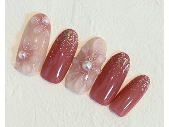 定額ネイル/ワンカラー/立体3D