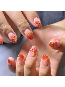 ネイルサロン リン(Lin)/秋/紅葉ネイル