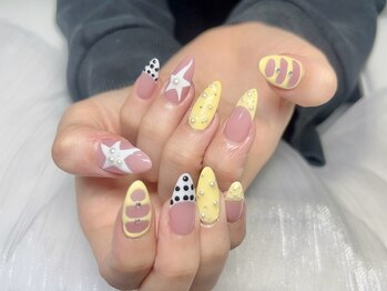 カナネイル(KANA.nail)/長さだしアートネイル