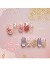 トップノッチネイルズ(TOP NOTCH NAILS)/ぷくぷくお花&マグオーロラ