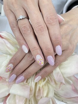 ディーネイル 京橋(D-nail)/坂口/押し花ネイル