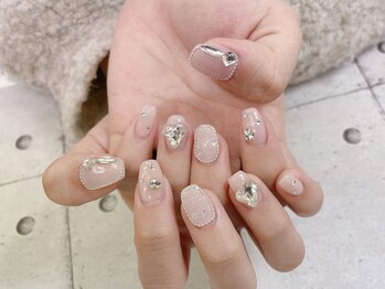 ネイル ビューティーマジック 葛西本店/キラキラストーンネイル