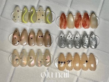 オルネイル(olu nail)の写真/トレンドをたくさん詰め込んだ月替わりの定額アートが人気！【何度でも同料金】で通いやすさ◎