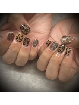 2025秋ネイル【レオパード】