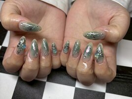 海外ミラーアートネイル