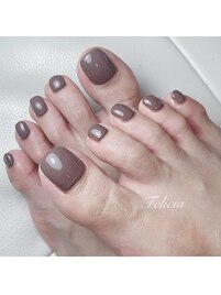 モカベージュネイル￥10500