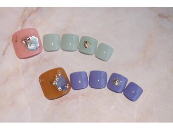 ネイルサロン ブリオン(Nail Salon Bullion)/クラッシュシェルネイル