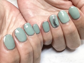 パラジェル登録サロン バランス シンプルネイル&アイラッシュ 新田東店(balance)/スキニーフレンチ