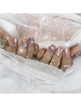 リンドネイル バイ モカ アンド ララ(Lind nail by moca and LaLa)/ミラーグラデーションネイル