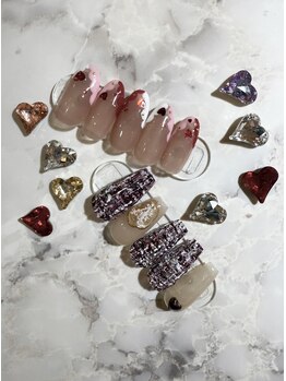 クロレ(Nail Salon COLORE)/バレンタインネイル by. honoka