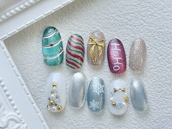 リノリコ 中野店(RinoRiko)の写真/大人可愛い6種類から選べるイベントデザイン X'mas  Collection◇6980円あなたの理想のデザインが見つかる!