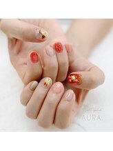 ネイルアンドアイラッシュ アウラ(AURA)/ニュアンスネイル