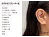 耳ツボjewelry☆両耳20粒まで付け放題　単品メニュー　