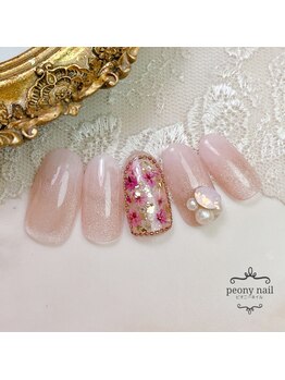 ピオニーネイル(peony nail)/コスモスとマグベイビーブーマー
