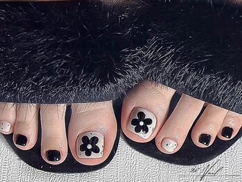 28ネイル 新中野店/フットシンプルデザイン