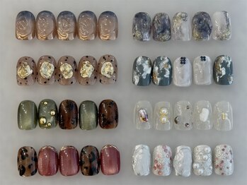 ダブリューズビューティールーム マヒナネイル(W's Beauty room/MAHINA nail)の写真/ネイルのデザインに迷ってしまう方、初めてのネイルでデザインが分からない方にオススメ☆《定額メニュー》