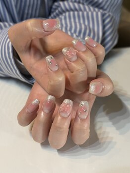 チーク×リボン