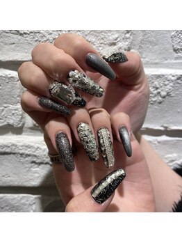 グラマラス プレジール 中野店(glamourous plaisir)/シルバーネイル