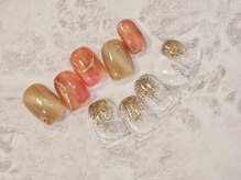 ラルネイル 大宮(Lull. nail)/＊オレンジ＊マグネット＊