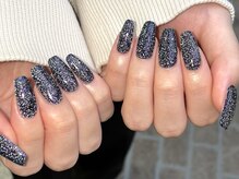 シェリ バイ リッシュ(Cheri by RICHE)/ネイビーフラッシュネイル