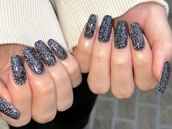 シェリ バイ リッシュ(Cheri by RICHE)/ネイビーフラッシュネイル