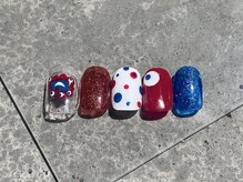 こゆび/ミャクミャク×ドットネイル