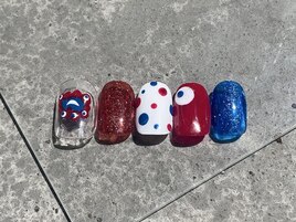 ミャクミャク×ドットネイル