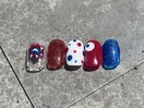 ミャクミャク×ドットネイル
